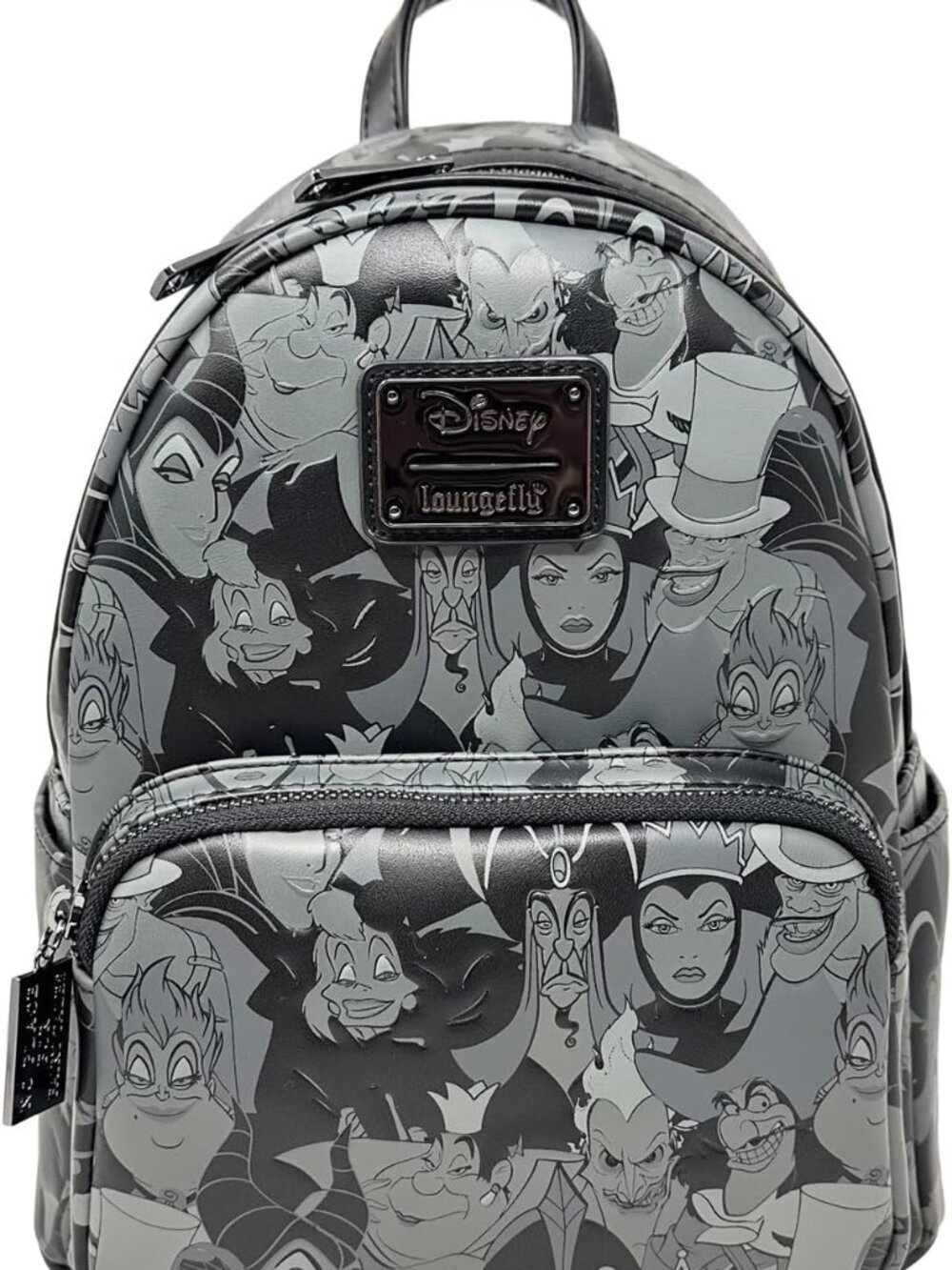 Loungefly Disney Villains Debossed Allover Print Mini Backpack